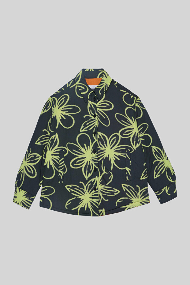 سترة مبطنة منقوشة - 5