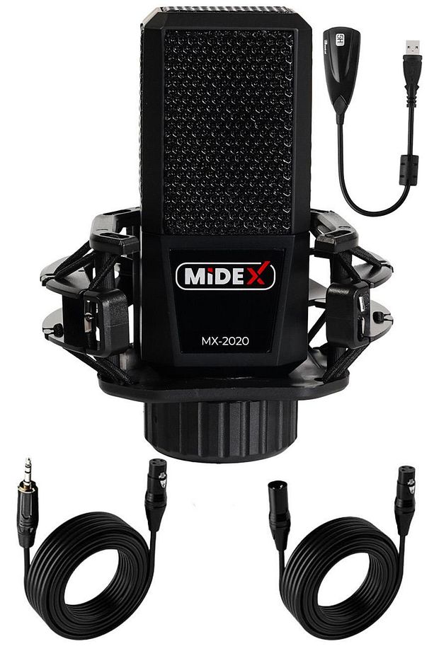 Mx-2020 Condenser 48v Stüdyo Ses Kayıt Mikrofonu - 1