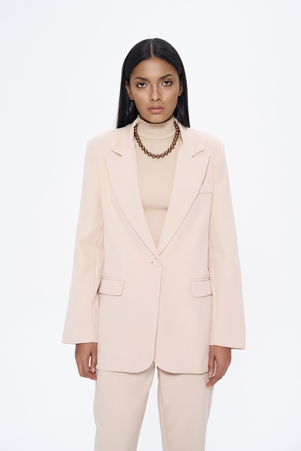 Blazer Ceket Bej - 3