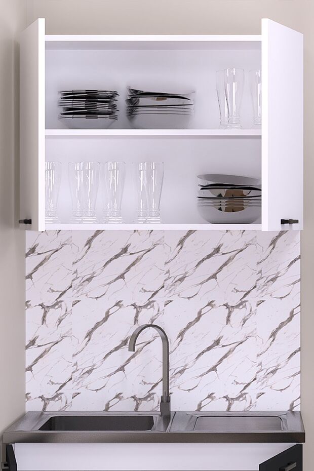 80 CM EYLÜL MUTFAK ÜST MODÜL BEYAZ - 2