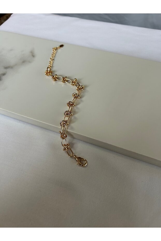 Steel Gold Knot Anti-Tarnish Bracelet