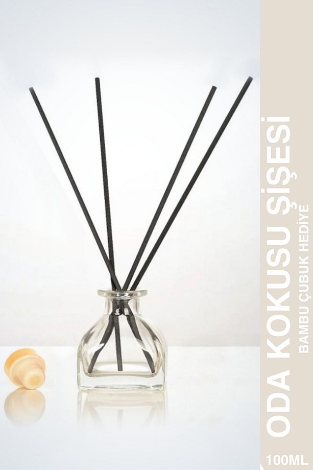 100 Ml Oda Kokusu  Piramit Şişesi Boş 50 Ml Reed Diffuser Şişesi Boş 50 ml Bambu Çubuklu Oda Kokusu - 1