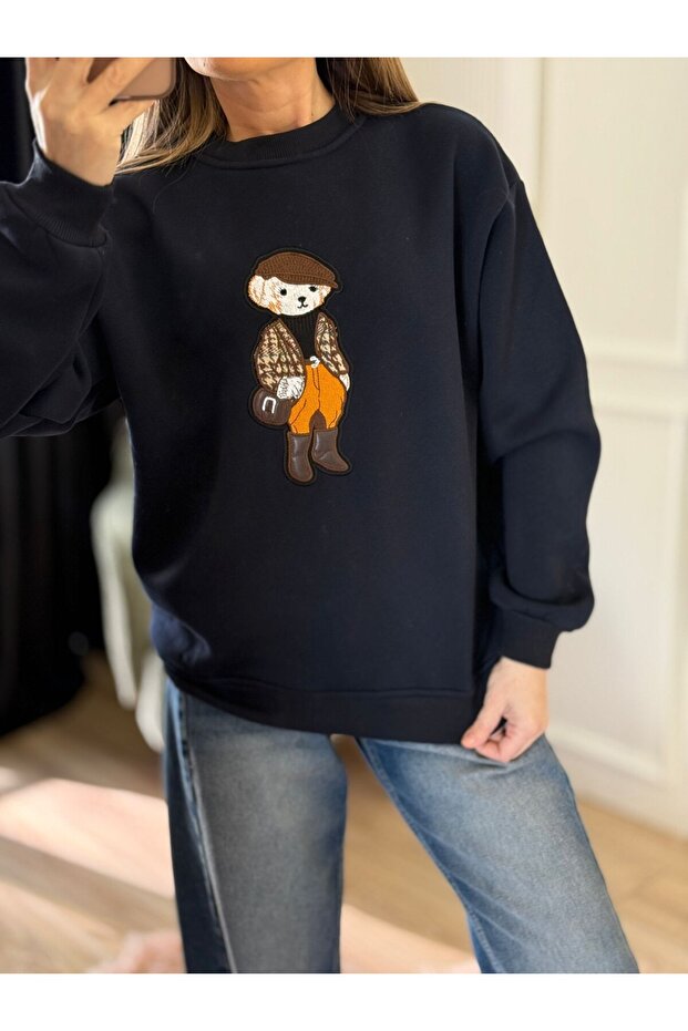 Nakış Detay Swetshirt - 3