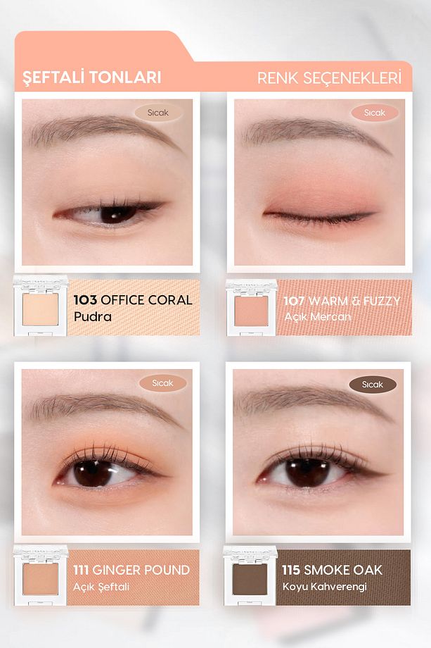 Yumuşak Dokulu, Dökülme Yapmayan Mat Tekli Göz Farı Modern Shadow Matte (101 Pale Bloom) - 5