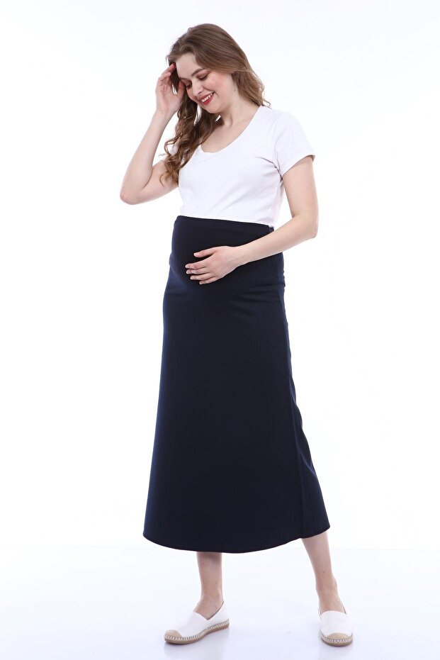 620-Pregnant Clothing Bell Cut Fabric Skirt
