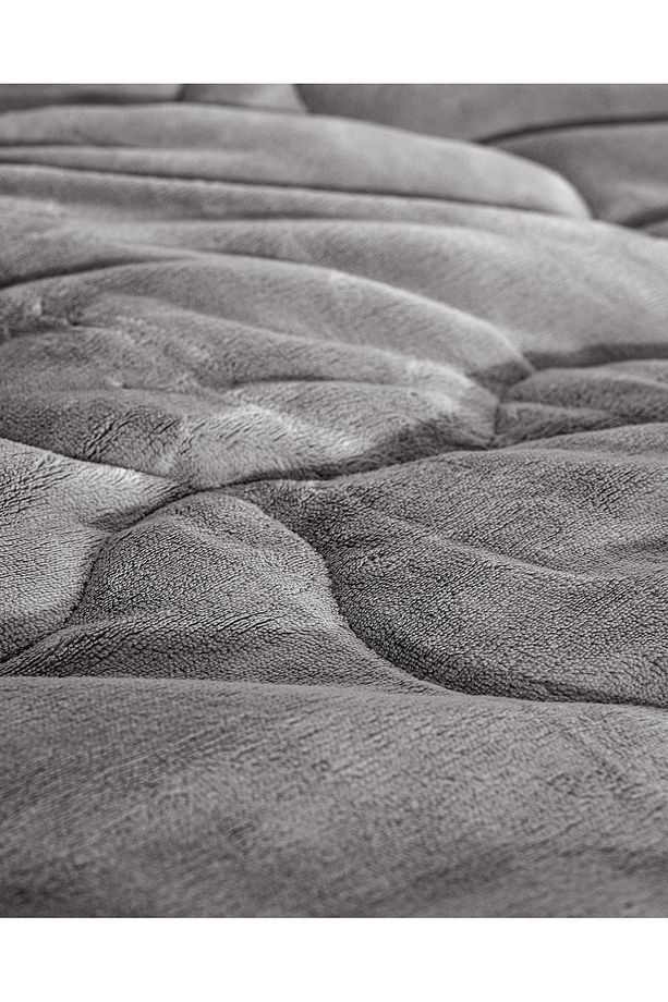 Kaira Çift Kişilik Comforter Set - Antrasit - 5