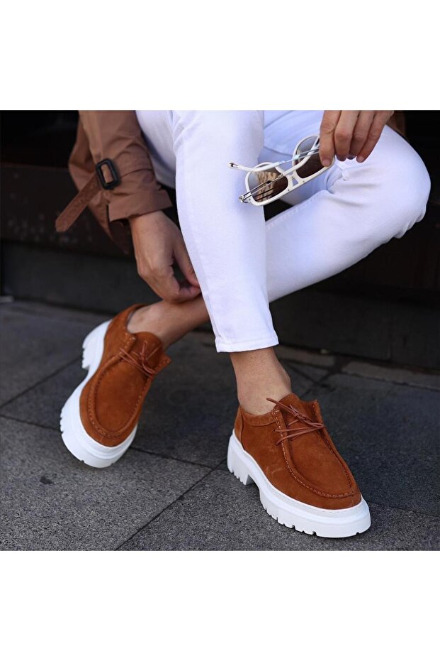 -Taba Süet Ayakkabı Taba - 1