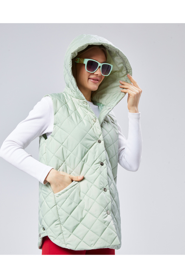 короткий капюшон з капюшоном - 7