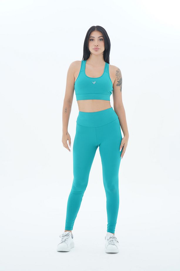 Aero Motion - Petrol Yüksek Bel Push-up Toparlayıcı Tayt - 1