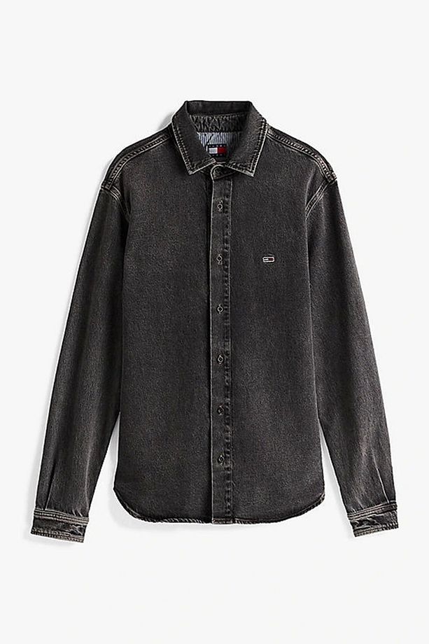 Tommy Jeans Regular Fıt Overshırt Aı6184 Erkek Siyah Gömlek Dm0dm206191bz - 5