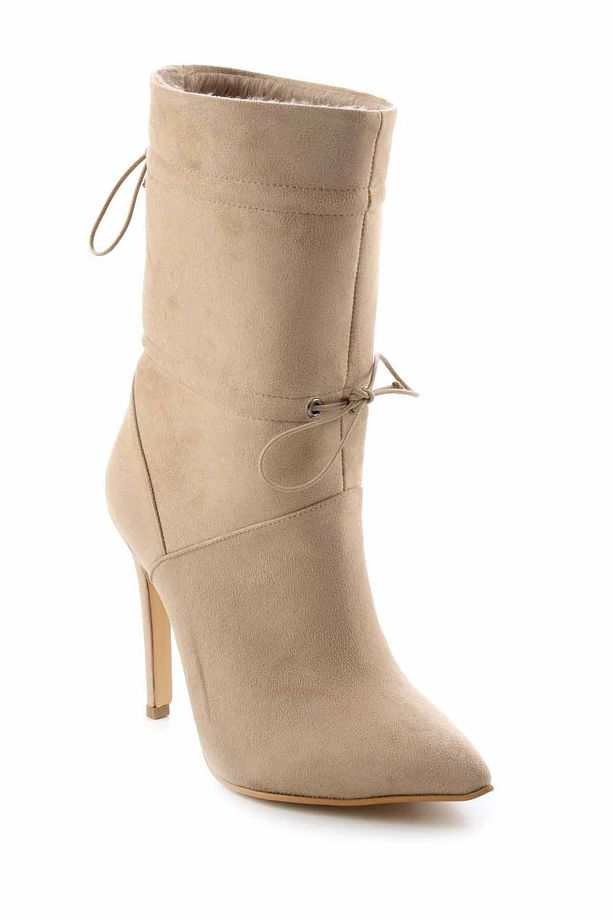 Bej Süet Kadın Bot & Bootie K02990102202 - 3