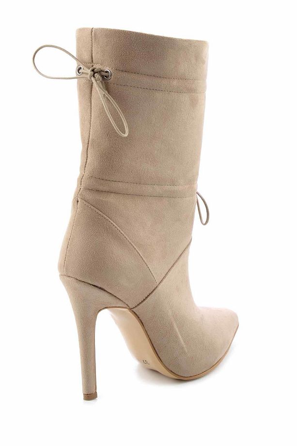 Bej Süet Kadın Bot & Bootie K02990102202 - 4