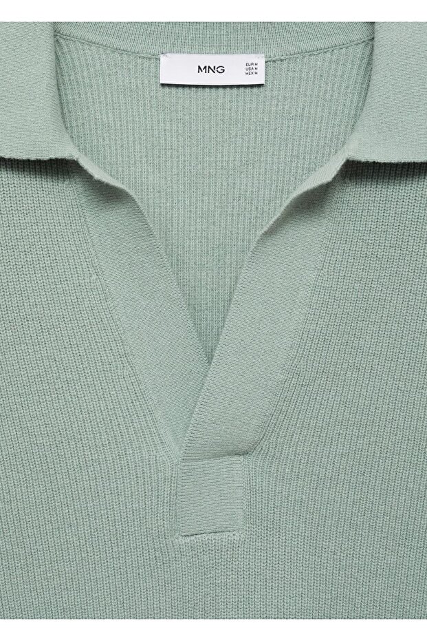 Polo-Pullover aus Wollmischung - 7