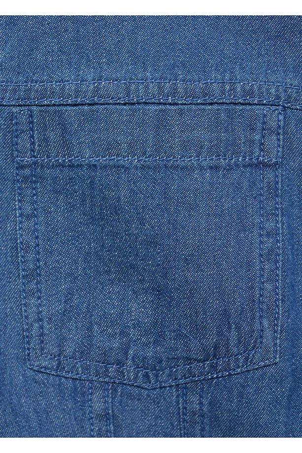 Kısa denim elbise - 5