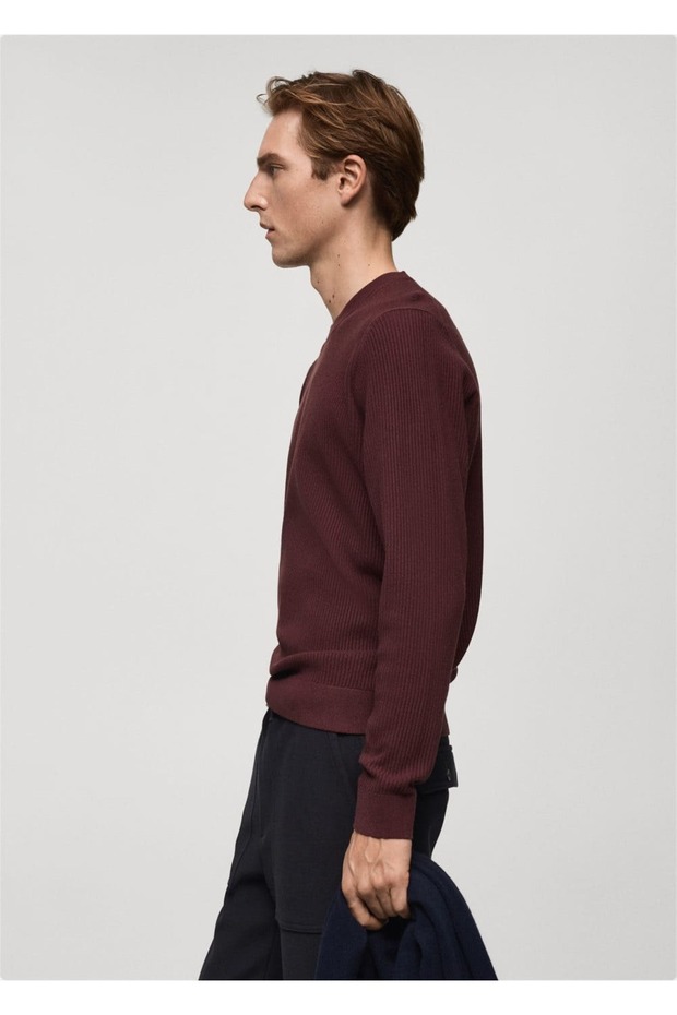 İnce Triko Ribana Pamuklu Kazak - 6