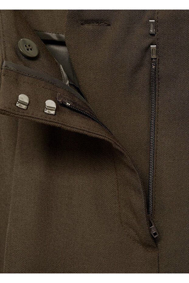 Wideleg kumaş pantolon - 5