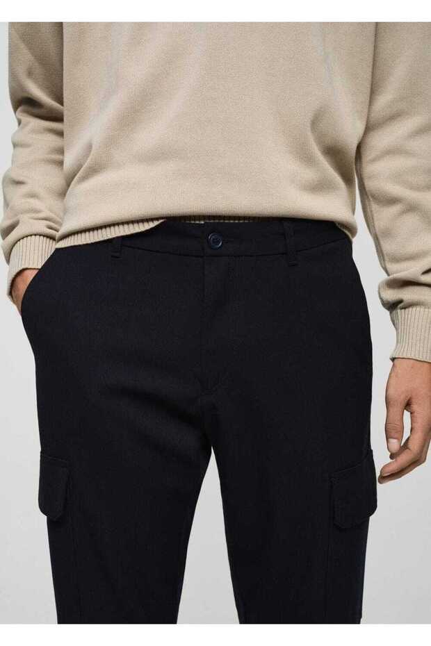 Regular kesim kargo pantolon - 7
