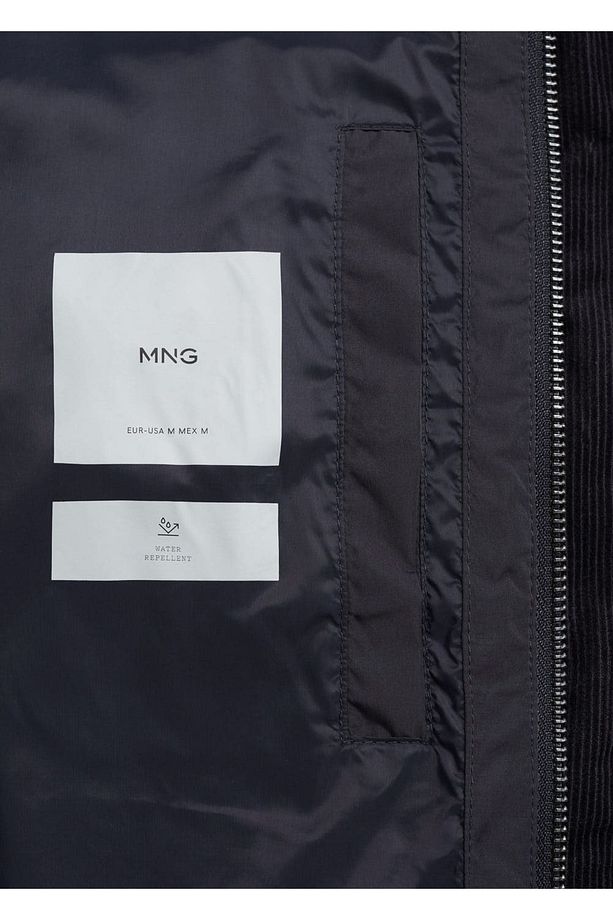 Kapitone su geçirmez kapüşonlu anorak - 5