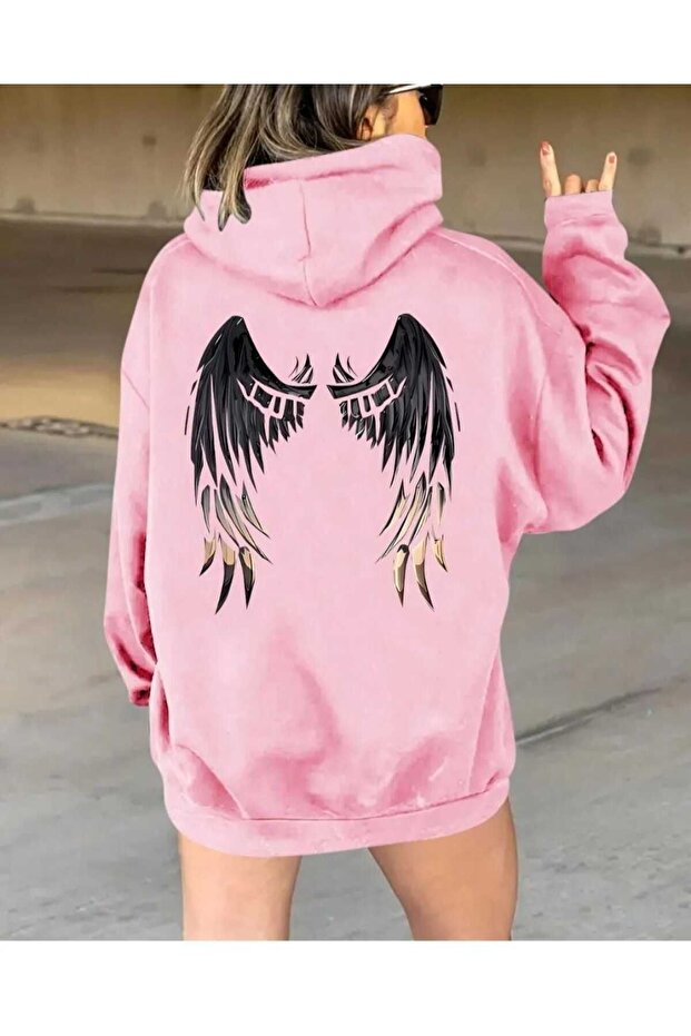 Unisex Oversize Hooded Printed