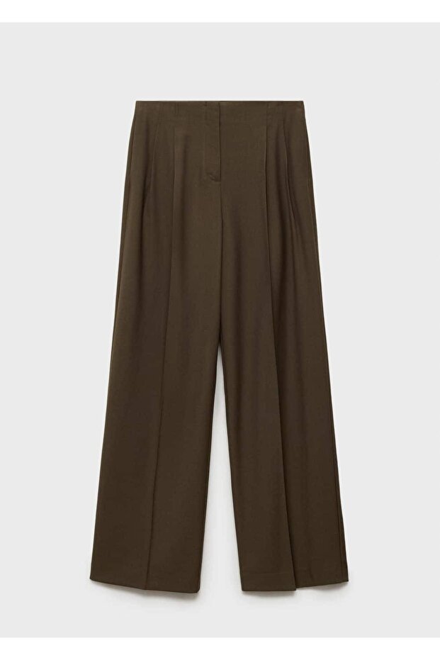 Wideleg kumaş pantolon - 3