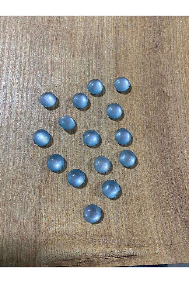 15 adet 12 mm bebek mavisi bebek düğme - 1