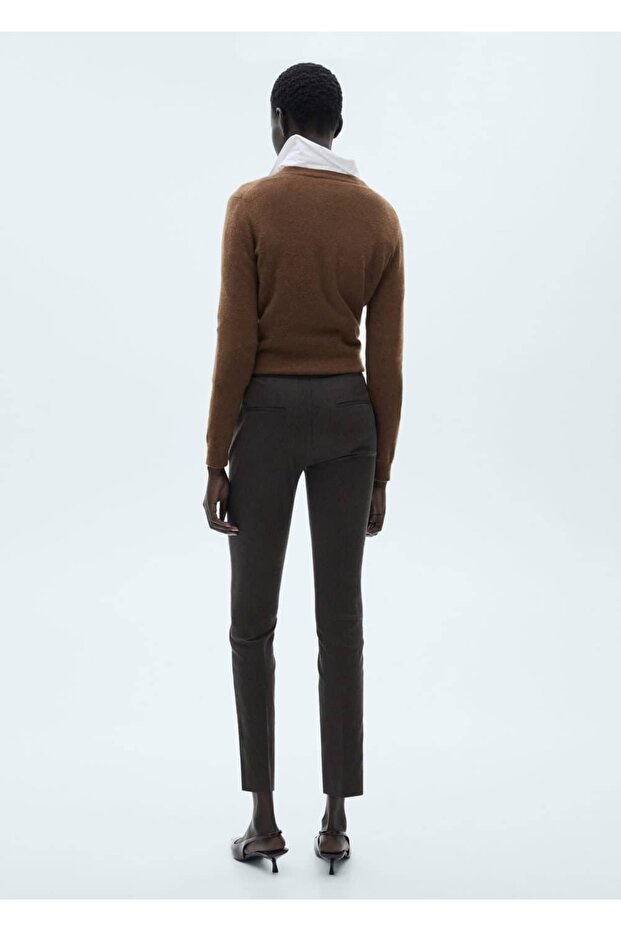 Cropped skinny pantolon - 4