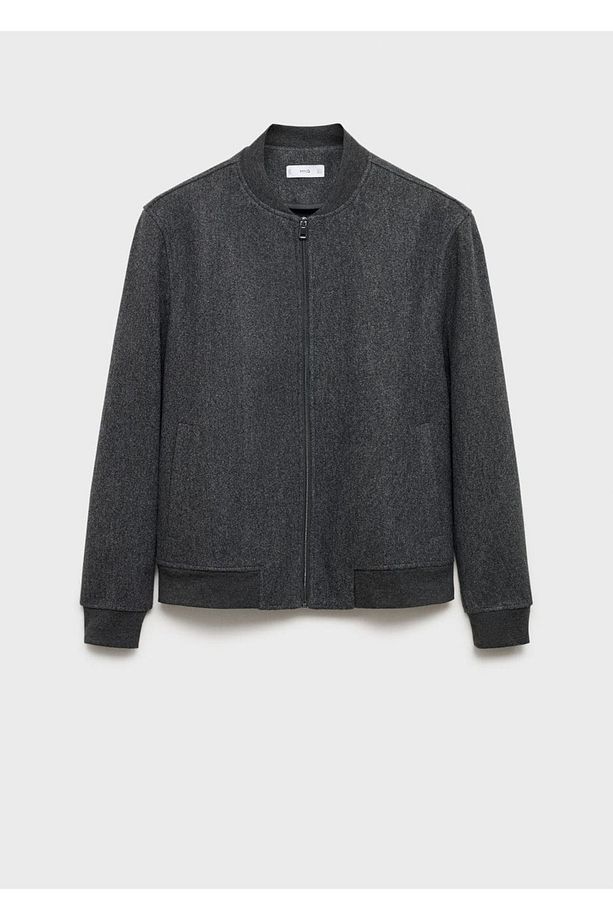 Regular kesim flanel bomber ceket - 3