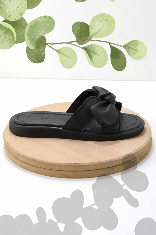 Women's Black Slippers K04875050809