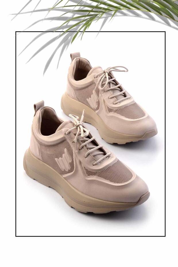 Mink Leather Women's Sneaker K01480224203