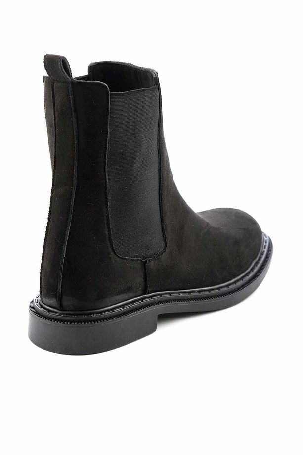 Siyah Süet Kadın Bot & Bootie K02640010202 - 4