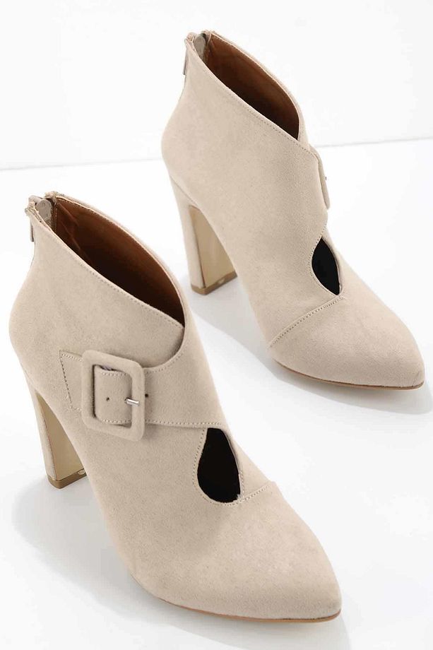 Bej Süet Kadın Bot & Bootie K02926061902 - 2