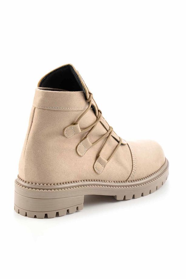 Bej Süet Kadın Bot & Bootie K02509500002 - 4