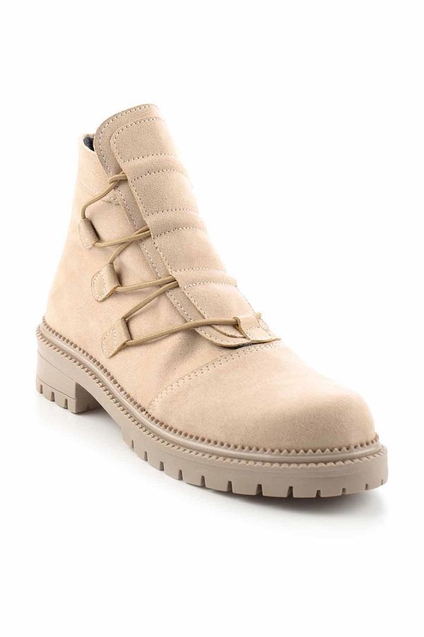 Bej Süet Kadın Bot & Bootie K02509500002 - 3