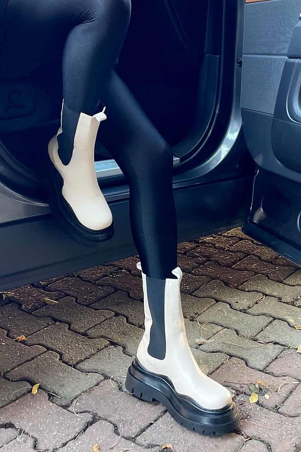 Bej Kadın Bot & Bootie K02638050009 - 1