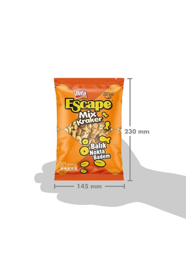Mix Kraker - Balık - Nokta - Badem 150 gr X 14 Adet - 7