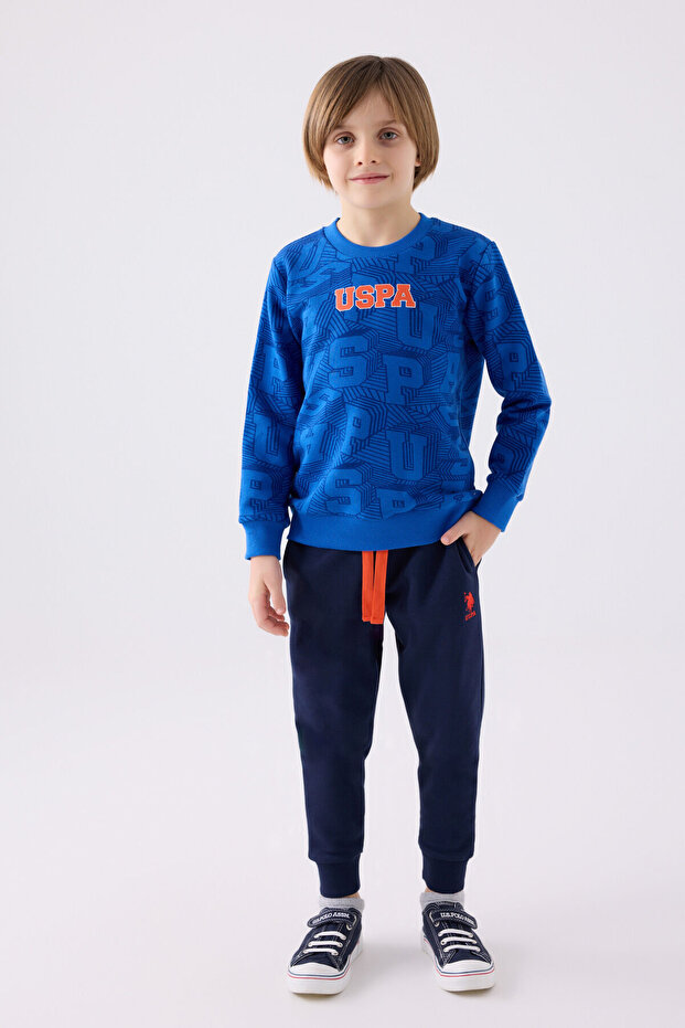 U.S. Polo Assn Boys' Blue Tracksuit Set