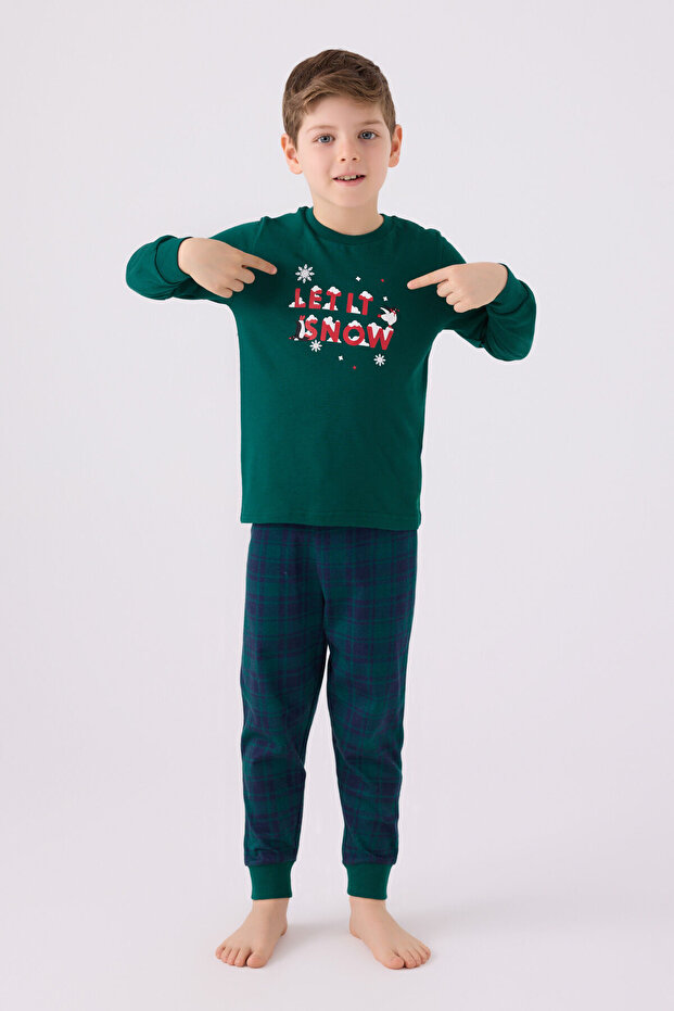 Zeleni set pidžama za dečake - 1