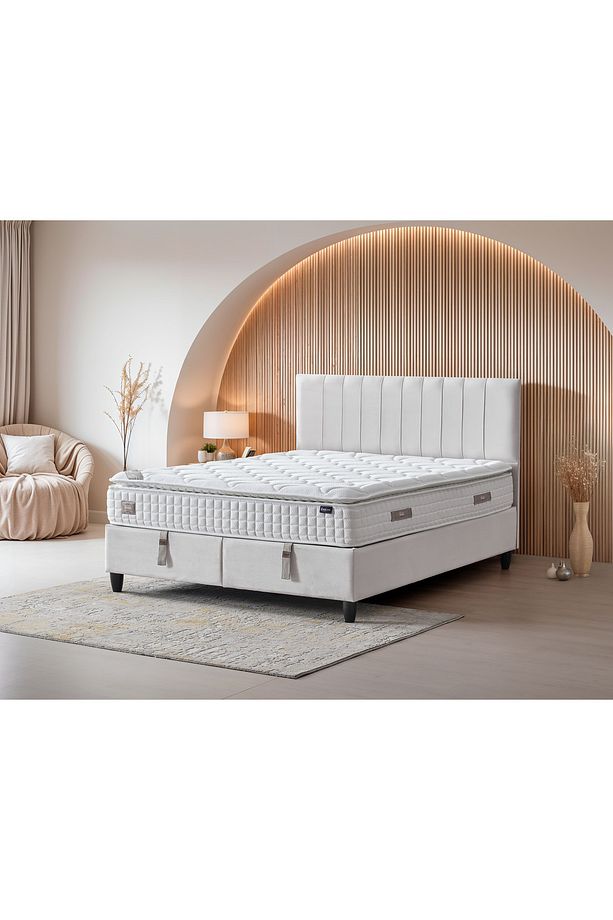 AE-7805 ZAMBAK LÜKS TEK KİŞİLİK YATAK, ÖZEL PAKET YAYLI, FULL ORTOPEDİK, ANTİBAKTERİYEL KUMAŞ - 6