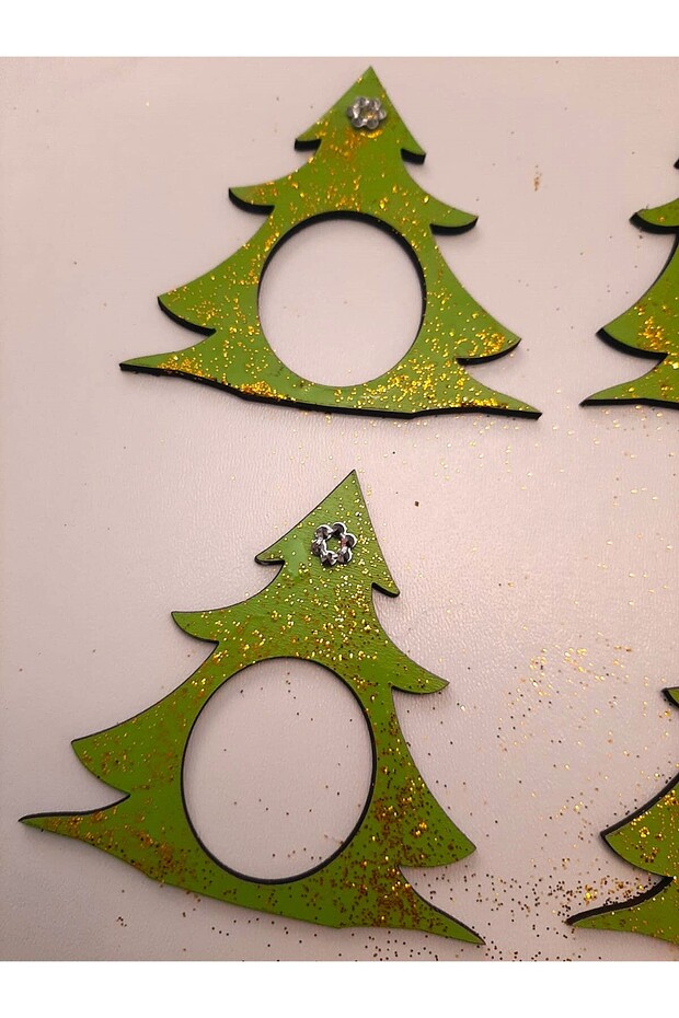 Wooden Pine Tree Shaped Napkin Holder and Christmas Ornament