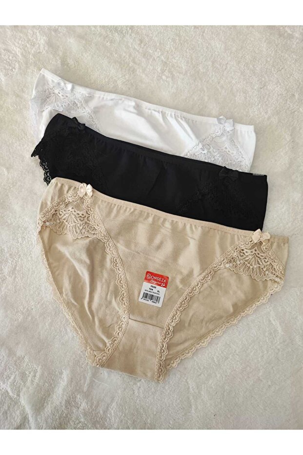 dantelli bikini külot basic slip 3 lü - 1