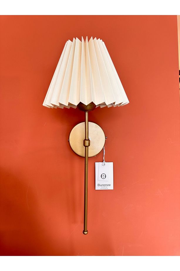 Modern Duvar Aplik Pilli Aplik Eskitme Gold Power Ledli Gövde Umbrella Abajurlu - 1