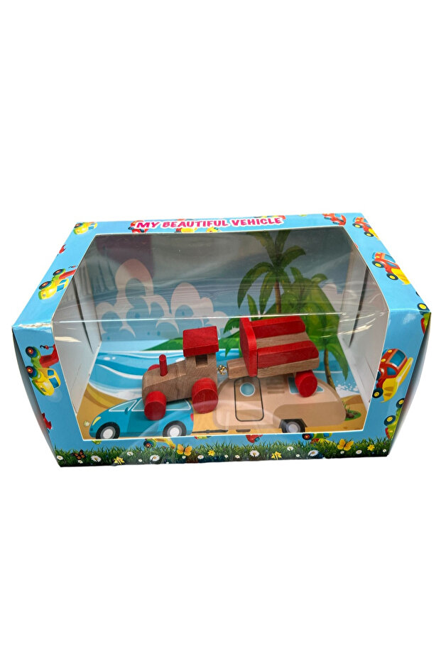 Ahşap Römorklu Traktör - 1