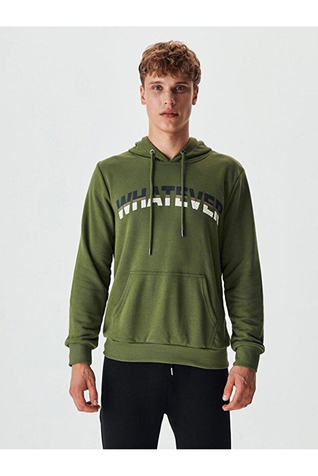 MAFOMA Slogan Baskılı Siyah Sweatshırt - 3