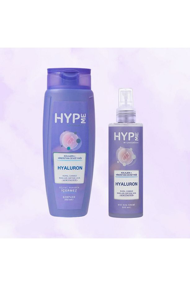 Hyaluron Nemlendirici Şampuan 350 ml - Hyaluron Sıvı Saç Kremi 200 ml 2li Set - 1