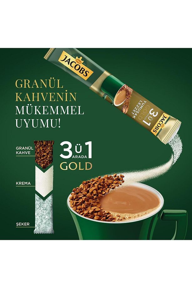 3Ü1 Arada Gold Yumuşak Lezzet Kahve 18 Gr X 40 Adet - 4