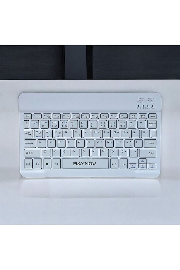 Raynox Bluetooth Kablosuz Klavye Mouse Set Sessiz Click Sarj Edilebilir Set Beyaz Renk - 4