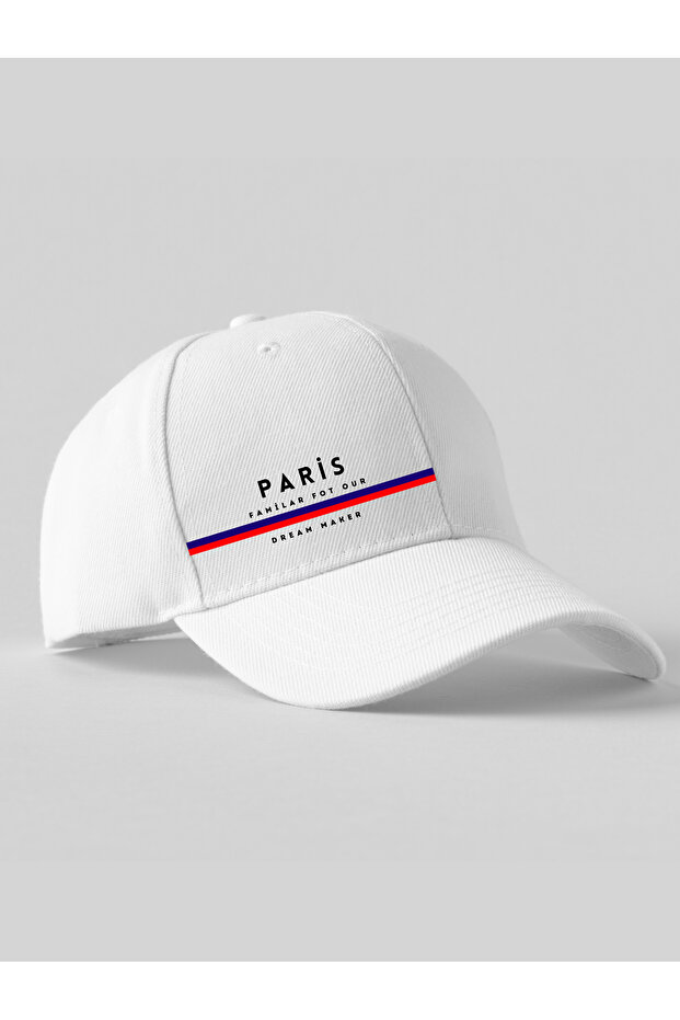 قبعة رياضية مطبوعة من PARIS للجنسين، قبعة فيلكرو قابلة للتعديل