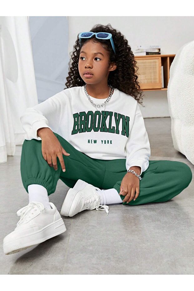Brookly Printed Unisex Oversize Tracksuit Set