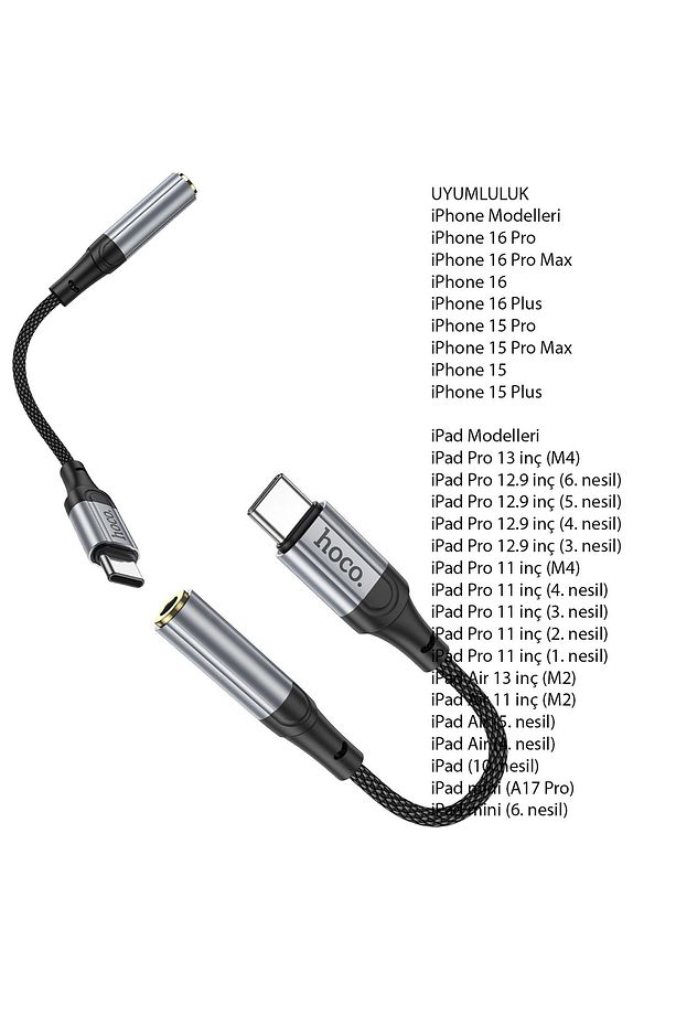 iPhone 16-16 PLUS-16 PRO- 16 PRO MAX Kulaklık Dönüştürücüsü Type-C Çevirici Aparat - 2