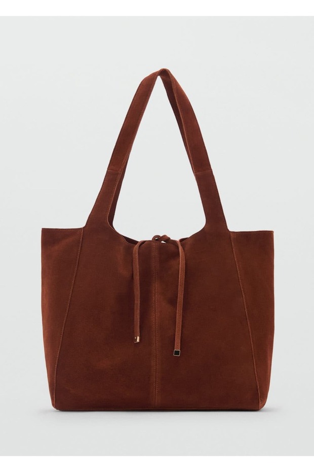 Süet Shopper Çanta - 3